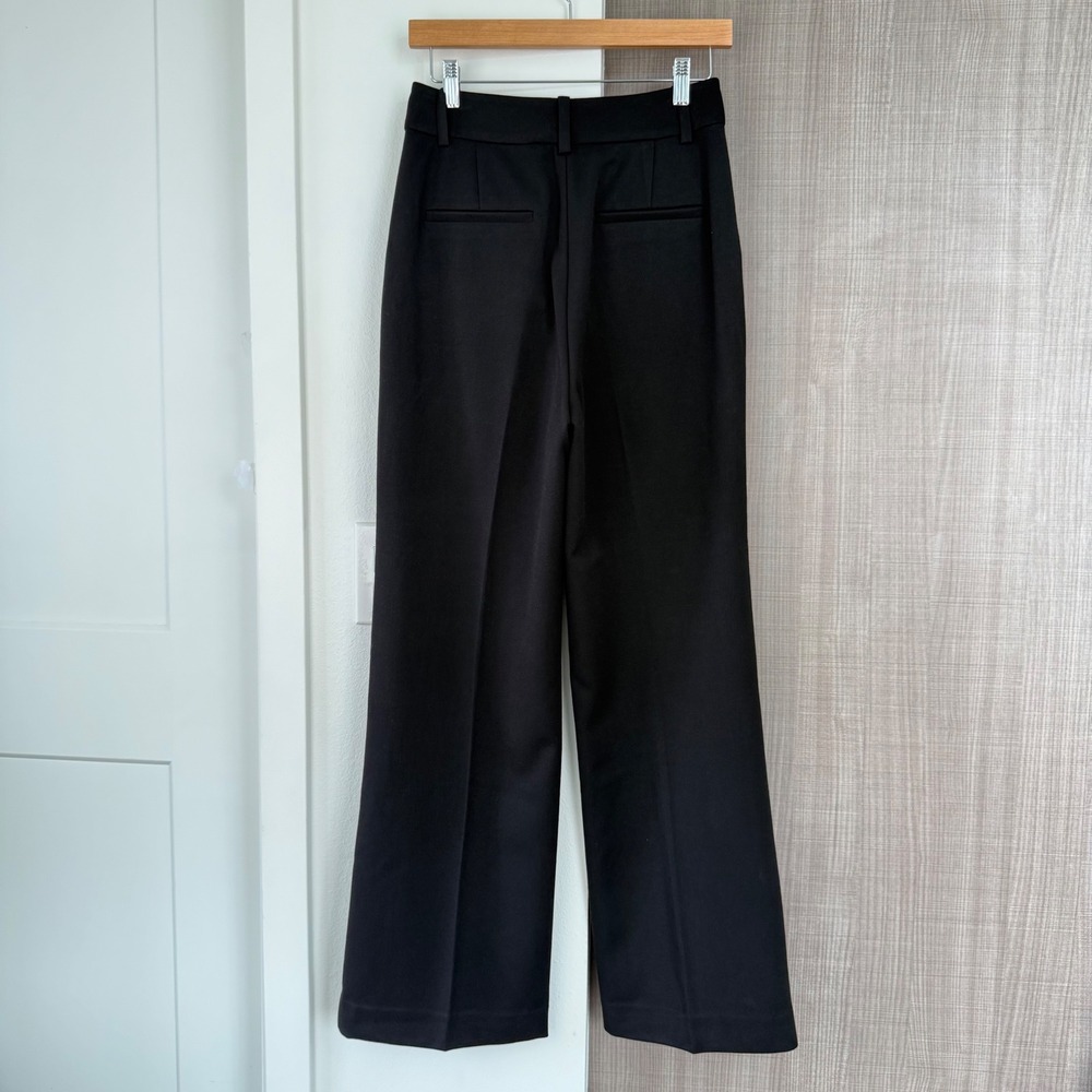 Favorite Daughter Black The Petite Favorite Pants Trouser Wide Leg Size 6 - Picture 8 of 13